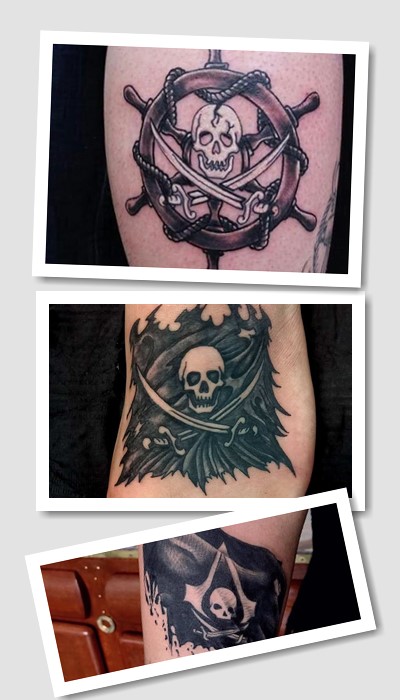 Варіанти малюнків тату Веселий Роджер 