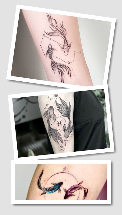 тату для знаку зодіаку риби