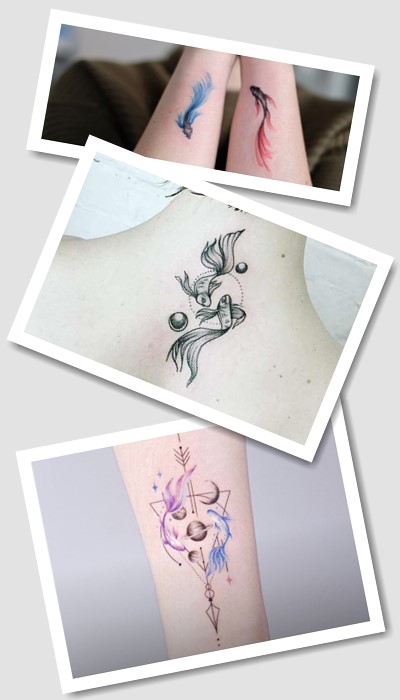 Де розмістити татуювання знак Зодіаку Риби