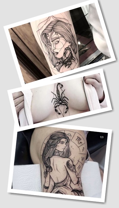 Татуювання знак зодіаку Скорпіон