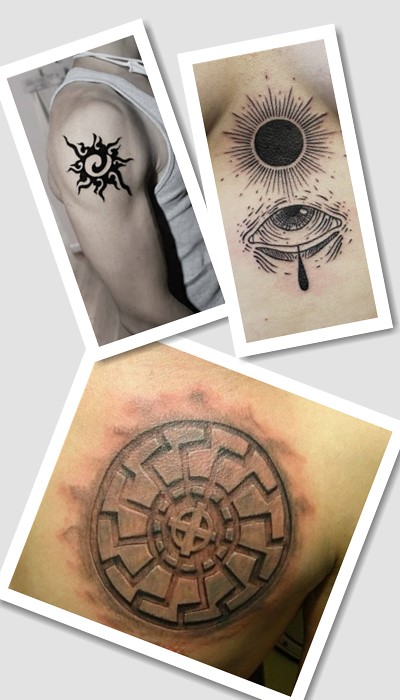 кому підійде тату чорне сонце