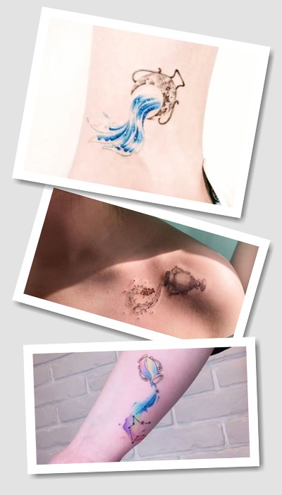 Де набивають татуювання водолій