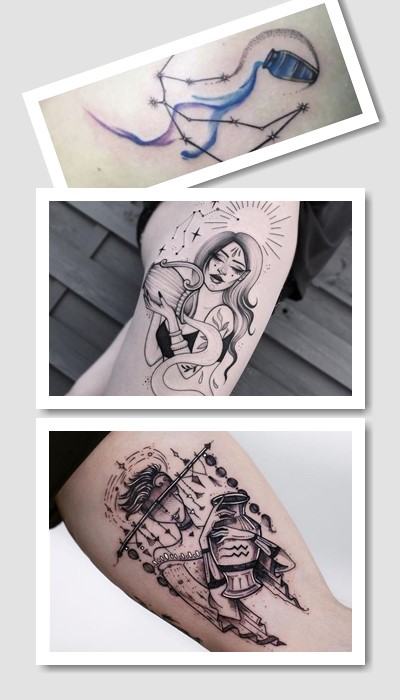 Тату для знаку Зодіаку Водолій