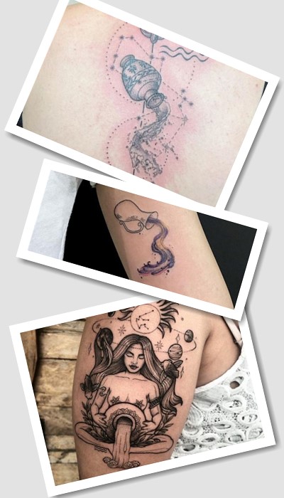 Як зображають тату Водолія