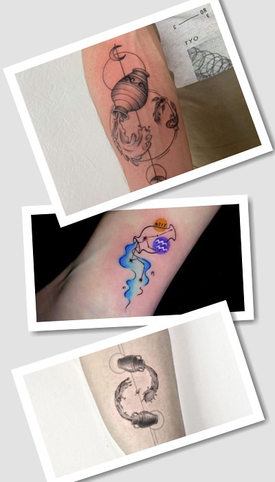 тату Водолій стилі