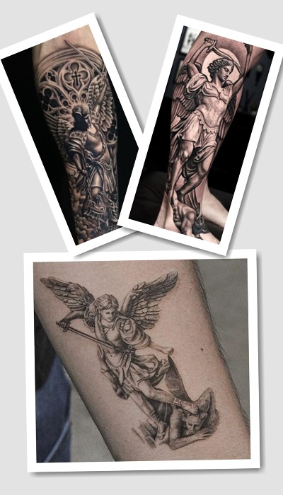 варіанти Архангел Михаїл тату