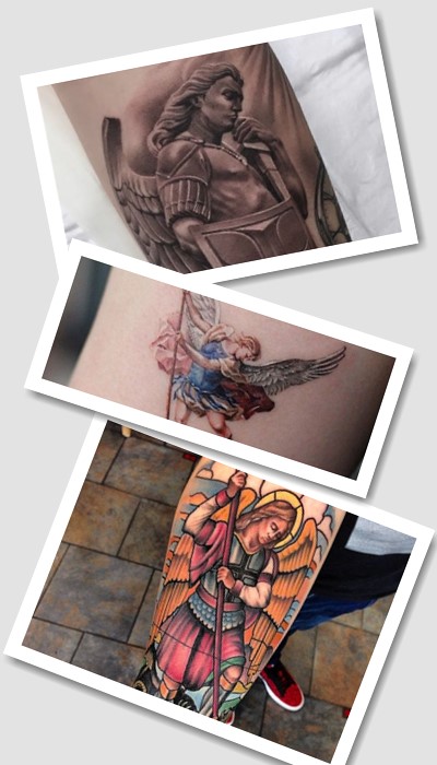 Місце розміщення тату Архангел Михаїл