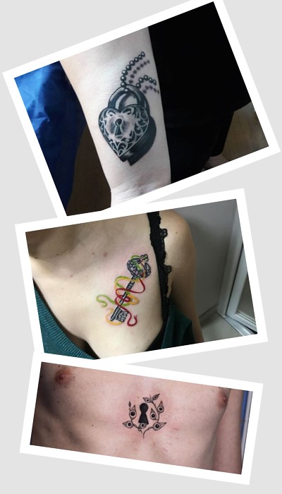 тату замок і ключ у Києві