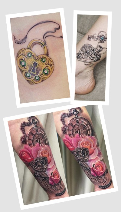 Значення зображення тату ключа із замком