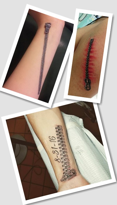 значення Татуювання блискавка, замок