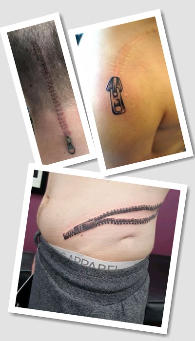 Тату блискавка замок – неординарний натільний малюнок