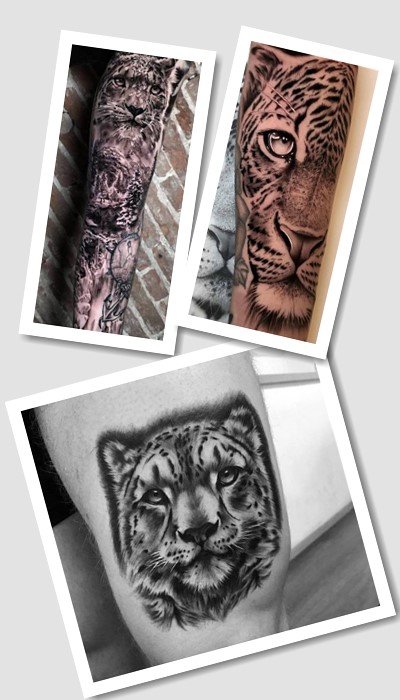 татуювання сніжний барс у Києві