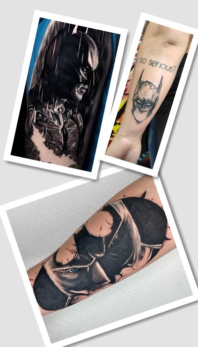 Місце розташування тату Бетмен