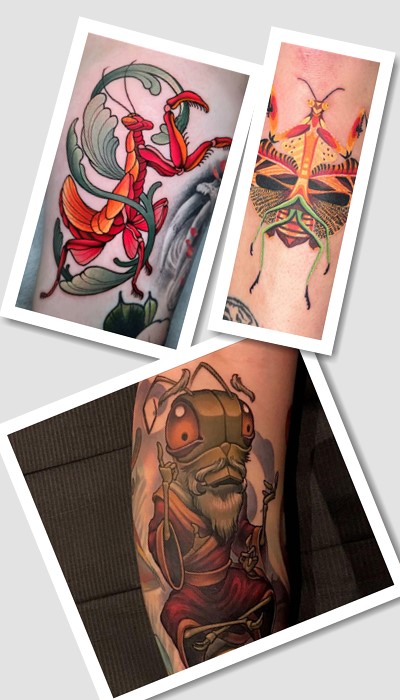 Татуювання богомол