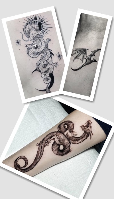 татуювання дракон для дівчат у Києві