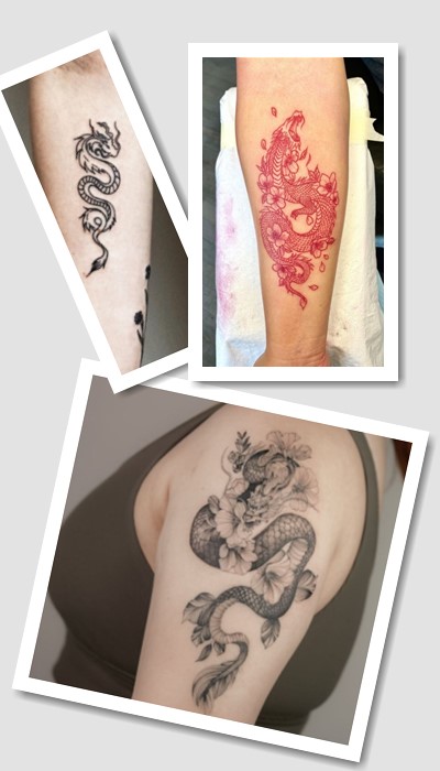 значення татуювання дракон для дівчат
