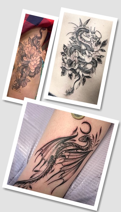 що означає татуювання дракон для дівчат