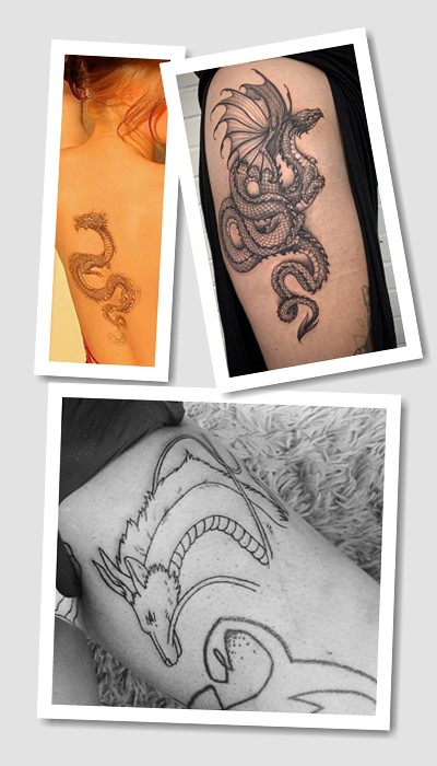 кому підійде татуювання дракон для дівчат