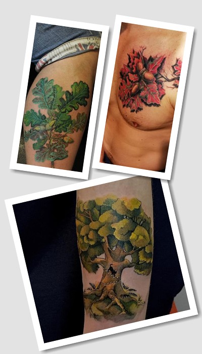 кому підійде тату дуб