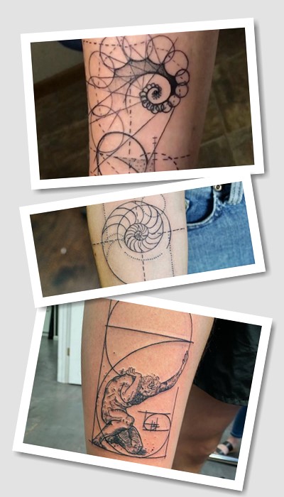 Татуювання золотий перетин 