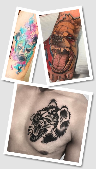 кому підійде тату гієна