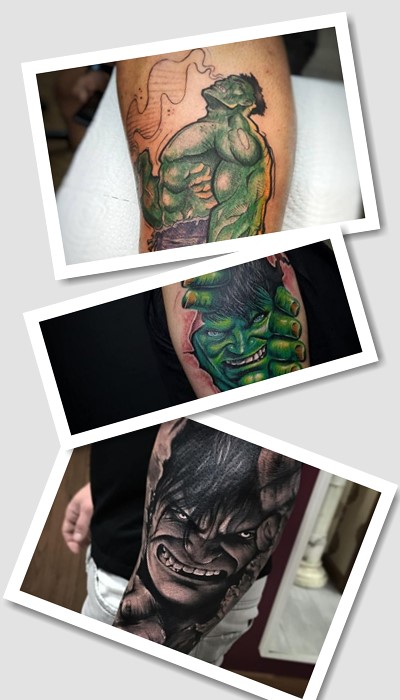 Що символізує тату з найсильнішим супергероєм Халком