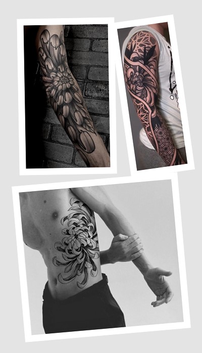 татуювання хризантема у Києві