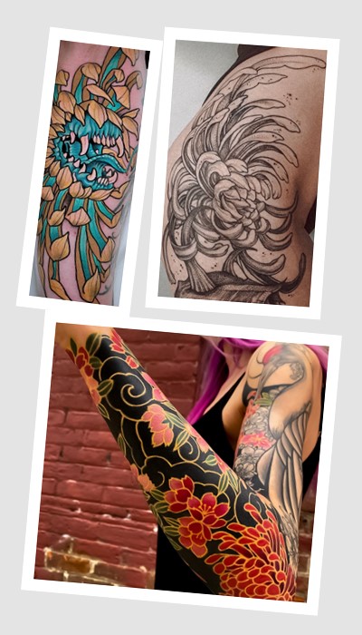 значення тату хризантема