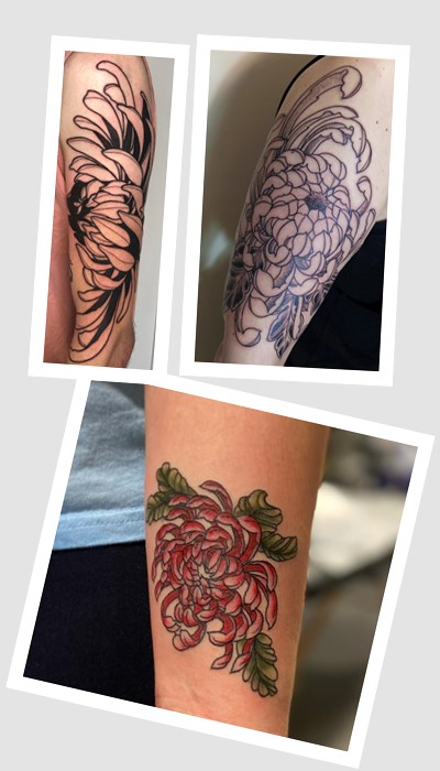 що означає татуювання хризантема