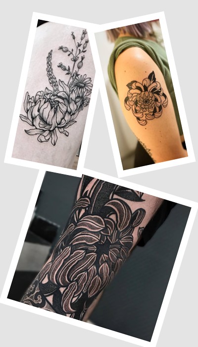 ідеї татуювання хризантема