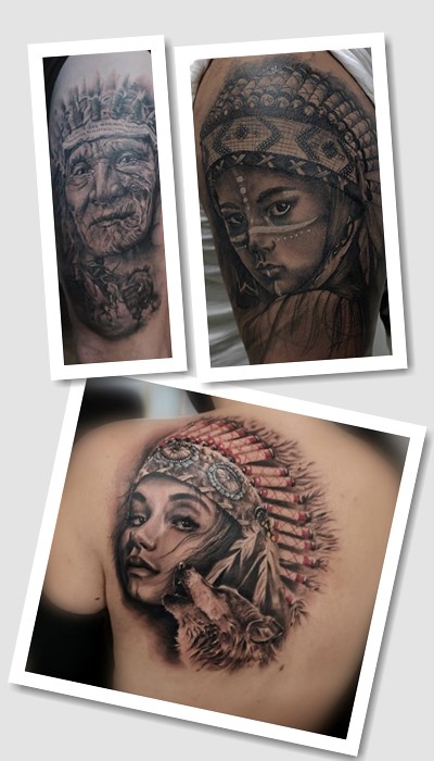 татуювання індіанець у Києві