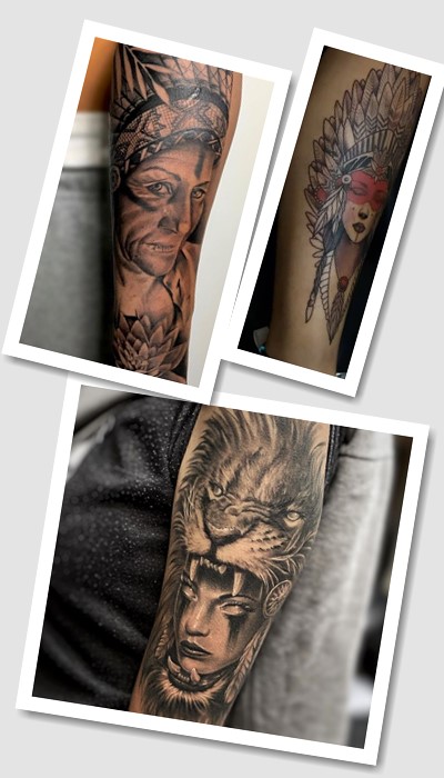 кому підійде тату індіанець