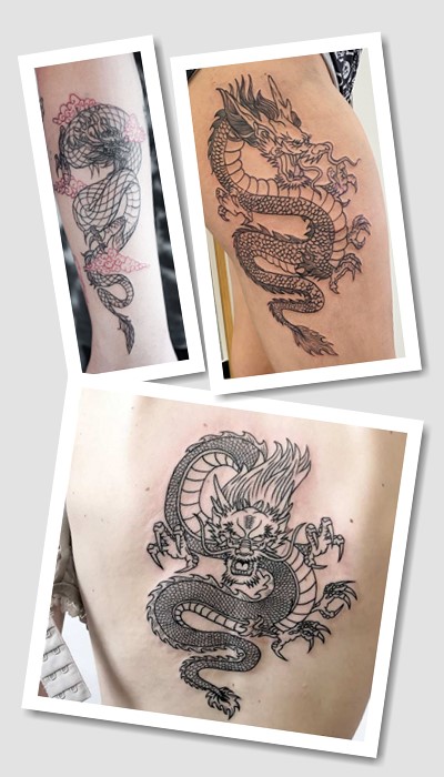 татуювання китайський дракон у Києві