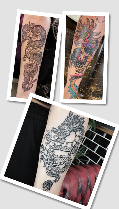 значення татуювання китайський дракон