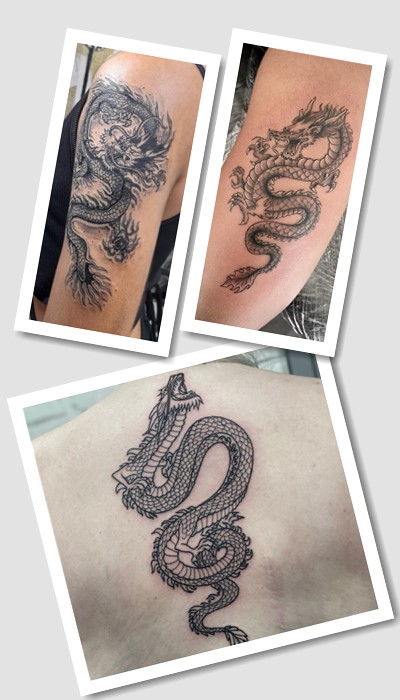 ідеї татуювання китайський дракон