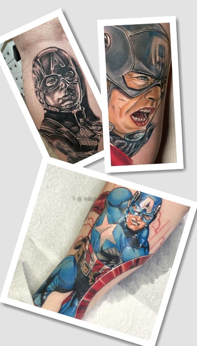 кому підійде Тату Капітан Америка