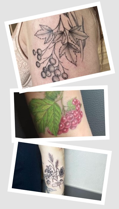 ідеї татуювання калина