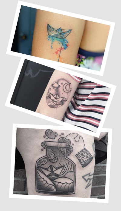 що означає татуювання паперовий кораблик