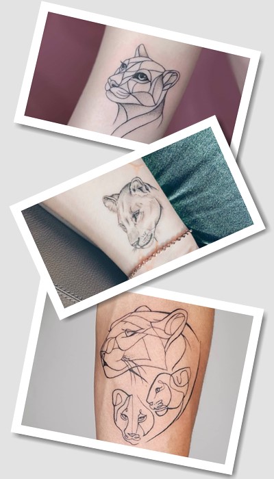 ідеї татуювання левиця