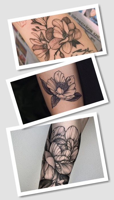 татуювання магнолія у Києві