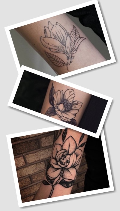 татуювання магнолія у Києві