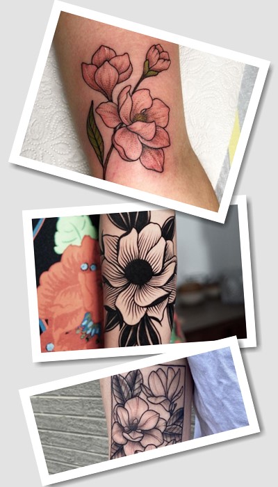 ідеї татуювання магнолія