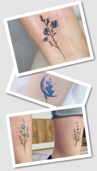 татуювання незабудка у Києві