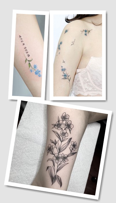 татуювання незабудка