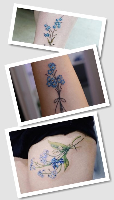 кому підійде тату незабудка