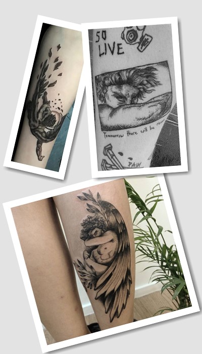 татуювання павший ангел у Києві