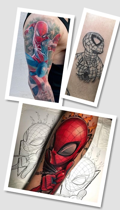 тату Спайдермен