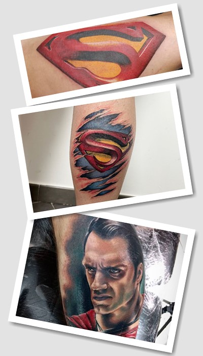 Підбірка найкращих тату Супермен та їх значення