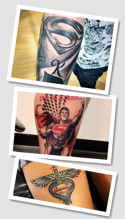 варіанти тату Супермен