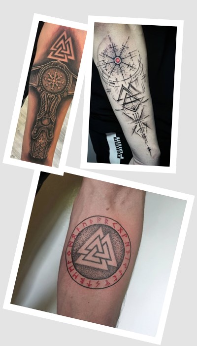 Стилі та дизайн татуювання валькнут